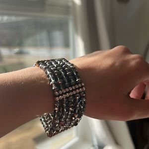 Silver chunky bracelet